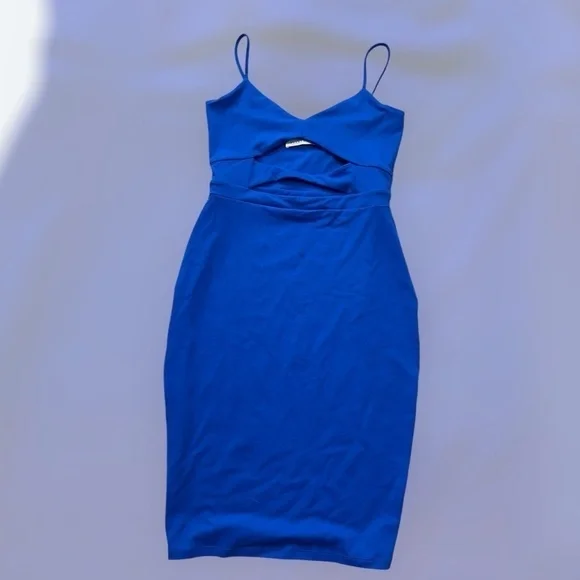 Susana Monaco Cut-Out Center Sapphire Dress